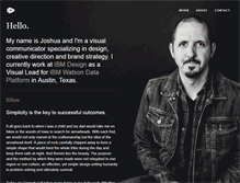 Tablet Screenshot of joshuakramer.com
